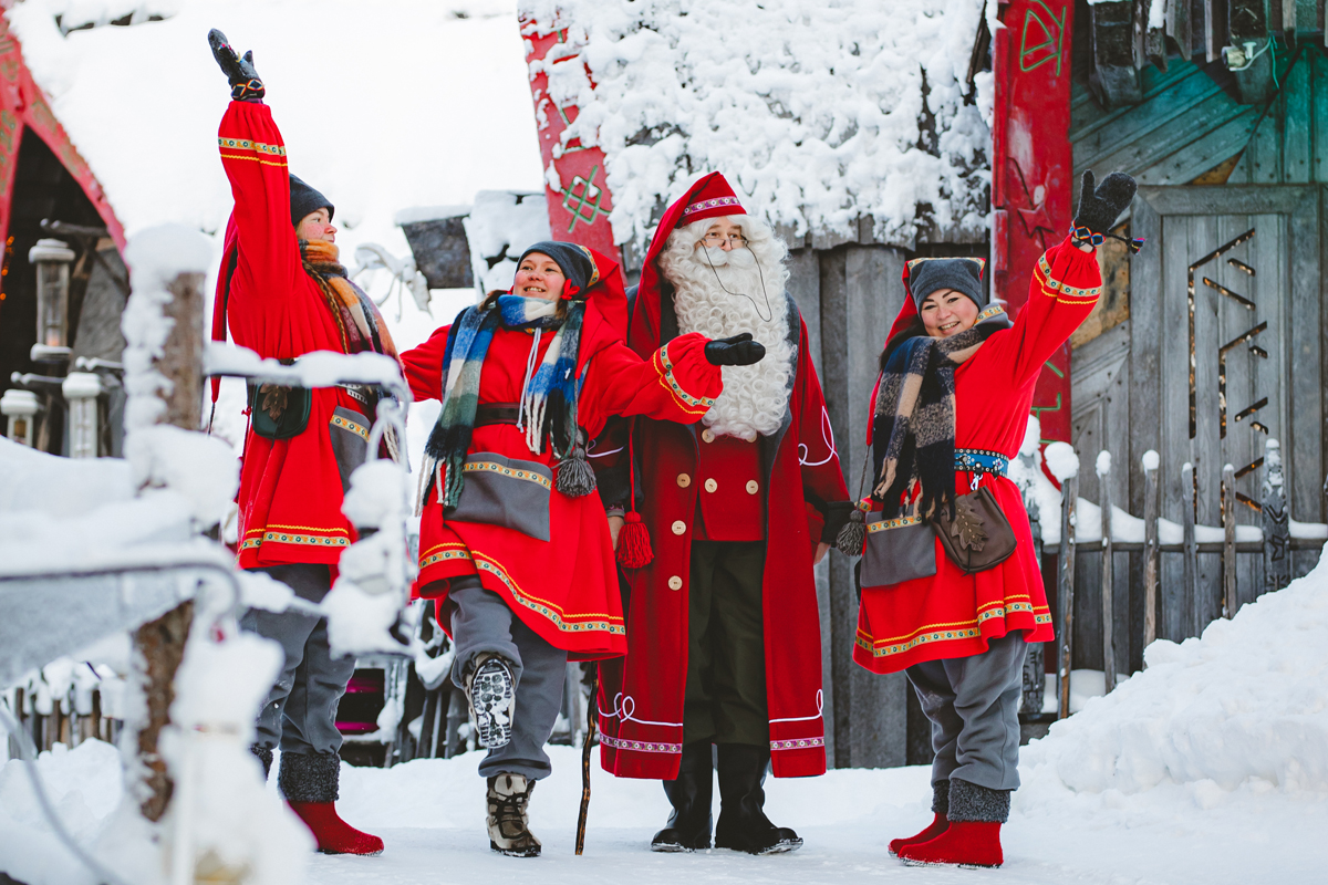 Fun with Santa and Elves at Arcandia Winter Park in Lapland