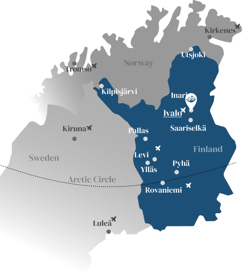 Ivalo on map